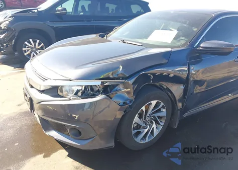 2018 Honda Civic Ex from USA, damaged, VIN 19XFC2F81JE002486